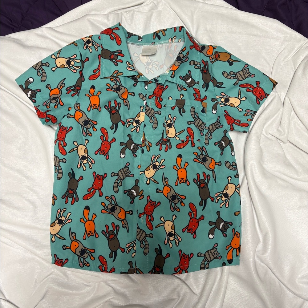 Dog/Cat Button Up Short Sleeve